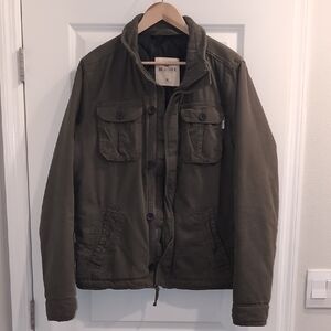 Hollister Men's Military Green Field Jacket